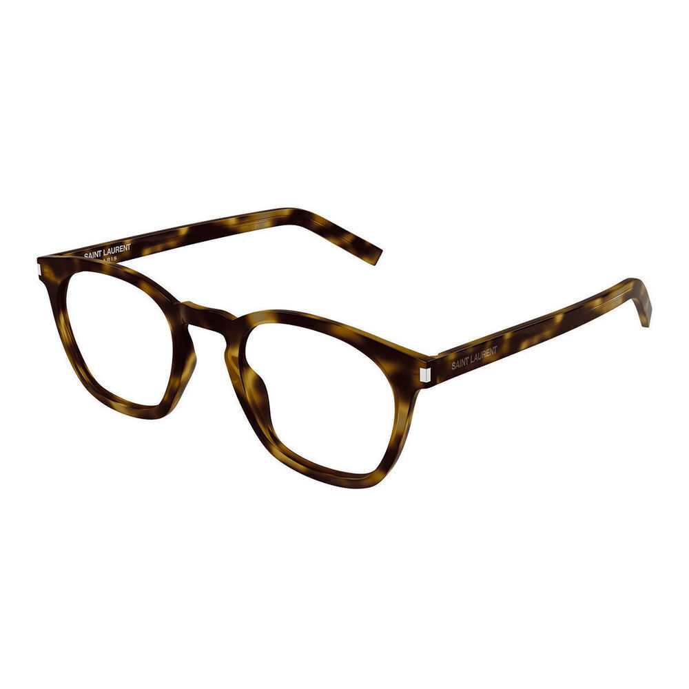 NWT Yves Saint Laurent SL-30-SLIM Havana Square 49mm Eyeglasses